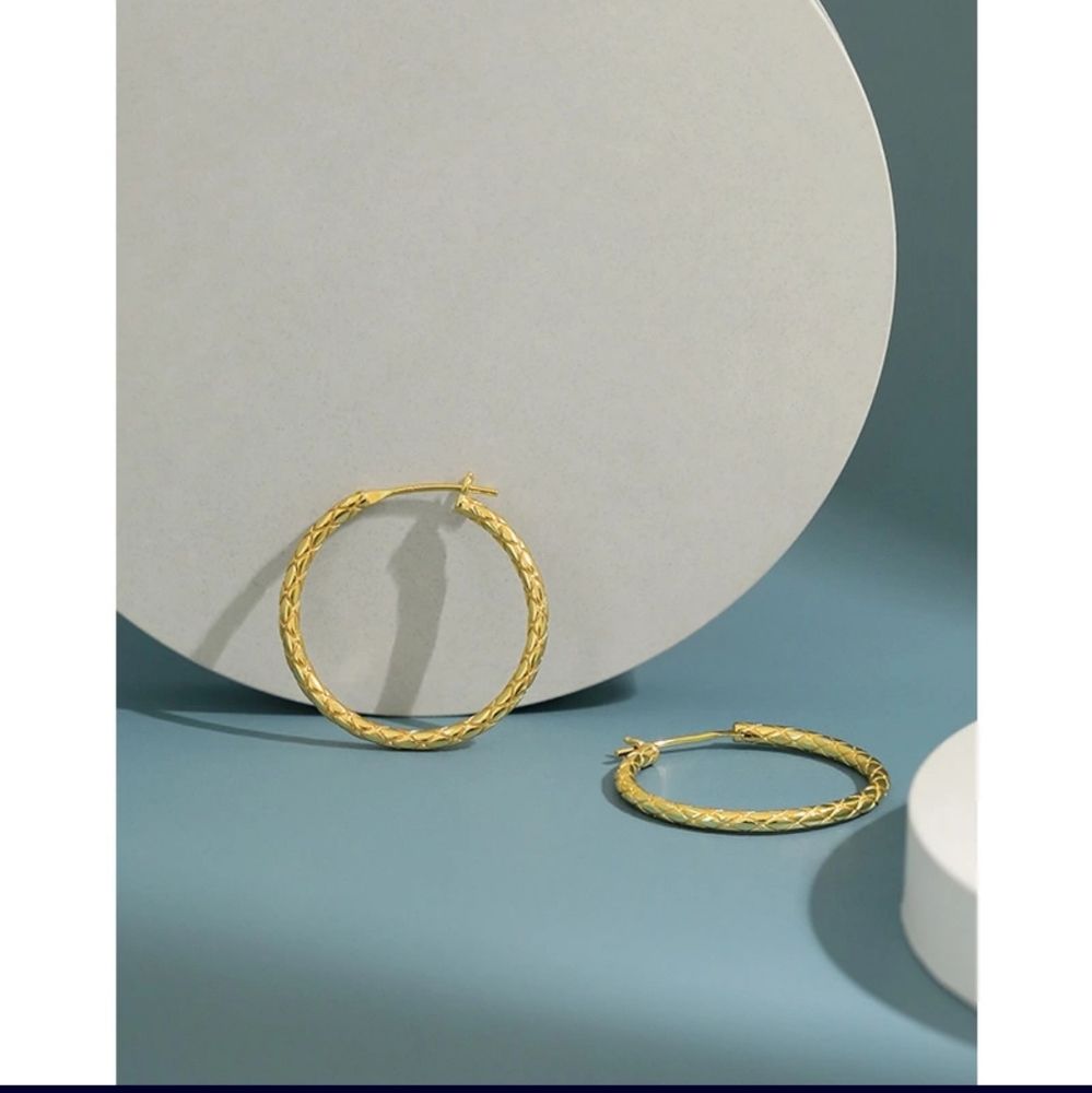 925 Sterling silver hoop earrings